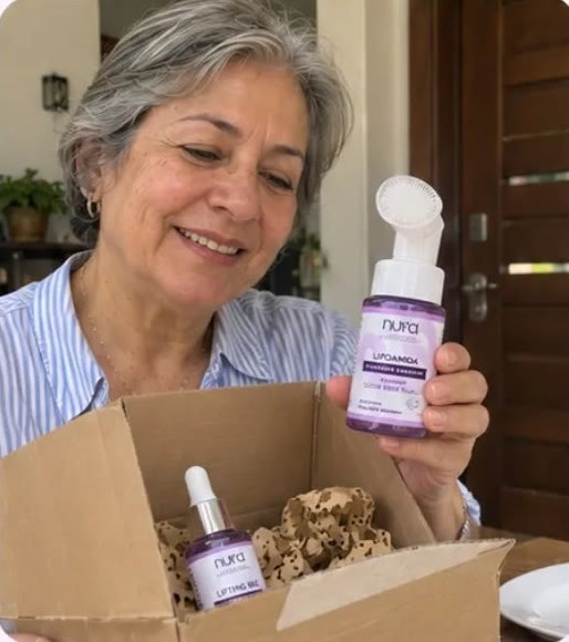 Herminia con su pedido NURA